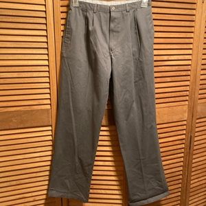 Arrow Green Chino Pleated Front Pants